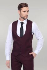 Patterned-Claret-Red-Vested-Suit-Wessi-4