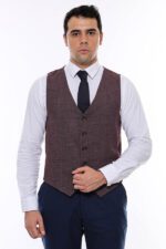 Patterned-Dark-Brown-V-Neck-Vest-Wessi-4