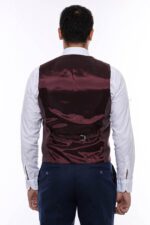 Patterned-Dark-Brown-V-Neck-Vest-Wessi-5