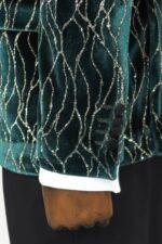 Patterned-Dark-Green-Velvet-Men-Singer-Tuxedo-Blazer-Wessi-1