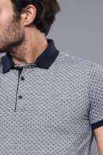 Patterned-Grey-Mens-Polo-T-Shirt-Wessi-1