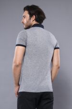 Patterned-Grey-Mens-Polo-T-Shirt-Wessi-2