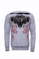 Patterned-Hooded-Silver-Grey-Sweatshirt-Wessi-7