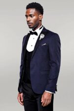 Patterned-Jacket-Combined-Navy-Blue-Tuxedo-Wessi-4