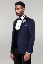 Patterned-Jacket-Combined-Navy-Blue-Tuxedo-Wessi-8