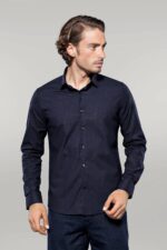 Patterned-Navy-Blue-Mens-Shirt-Wessi-2
