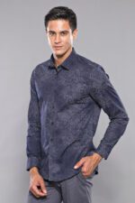 Patterned-Navy-Blue-Shirt-Wessi-Wessi-1