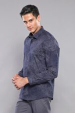 Patterned-Navy-Blue-Shirt-Wessi-Wessi-3