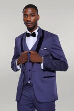 Patterned-Navy-Blue-Velvet-Lapel-Tuxedo-Wessi-4