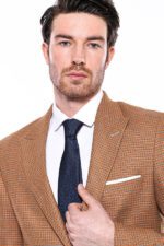 Patterned-Orange-Slim-Fit-Blazer-Wessi-1