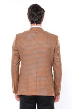 Patterned-Orange-Slim-Fit-Blazer-Wessi-3