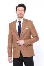 Patterned-Orange-Slim-Fit-Blazer-Wessi-6