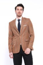Patterned-Orange-Slim-Fit-Blazer-Wessi-7