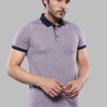 Patterned Pink Polo Men T-Shirt | Wessi