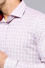 Patterned-Plaid-Burgundy-Shirt-Wessi-1