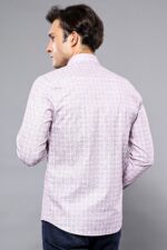 Patterned-Plaid-Burgundy-Shirt-Wessi-3