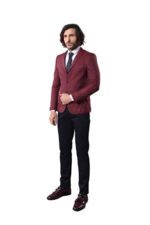 Patterned-Quilted-Burgundy-Men-Blazer-Wessi-2