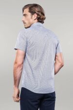 Patterned-Short-Sleeve-Blue-Men-Shirt-Wessi-2