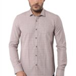 Patterned Slim Fit Beige Shirt - Wessi