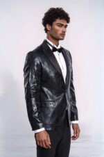 Patterned-Slim-Fit-Black-Mens-Prom-Blazer-Wessi-2