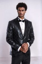 Patterned-Slim-Fit-Black-Mens-Prom-Blazer-Wessi-3