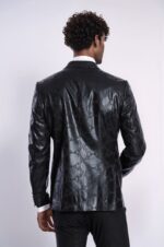 Patterned-Slim-Fit-Black-Mens-Prom-Blazer-Wessi-5