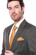 Patterned-Slim-Fit-Brown-Men-Blazer-Wessi-1