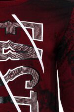 Patterned-Slim-Fit-Brown-Sweatshirt-Wessi-1