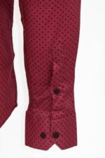 Patterned-Slim-Fit-Burgundy-Men-Shirt-Wessi-3