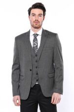 Patterned-Slim-Fit-Dark-Grey-Men-Blazer-Wessi-5