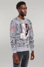 Patterned-Slim-Fit-Grey-Sweatshirt-Wessi-2