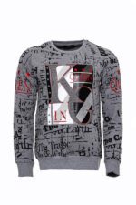 Patterned-Slim-Fit-Grey-Sweatshirt-Wessi-5
