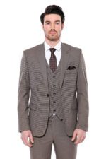 Patterned-Slim-Fit-Light-Brown-Men-Blazer-Wessi-4