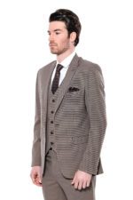 Patterned-Slim-Fit-Light-Brown-Men-Blazer-Wessi-5