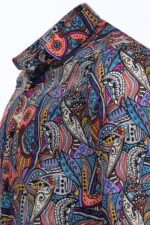 Patterned-Slim-Fit-Long-Sleeves-Multicolor-Men-Shirt-Wessi-1