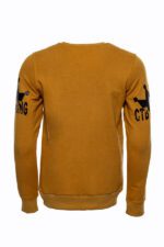 Patterned-Slim-Fit-Mustard-Sweatshirt-Wessi-2