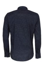 Patterned-Slim-Fit-Navy-Blue-Men-Shirt-Wessi-3