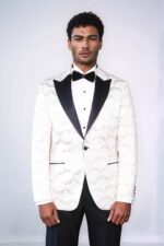 Patterned-Slim-Fit-White-Men-Dinner-Jacket-Wessi-1