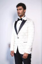 Patterned-Slim-Fit-White-Men-Dinner-Jacket-Wessi-2