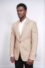 Patterned-Slim-Fit-Yellow-Blazer-Wessi-2