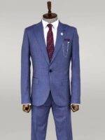 Patterned-Two-Piece-Blue-Men-Suit-Wessi-2