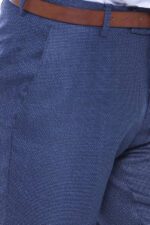 Patterned-Two-Pockets-Navy-Blue-Men-Pants-Wessi-1