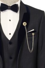Patterned-Velvet-Lapel-Navy-Blue-Men-Tuxedo-Wessi-1