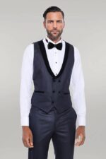 Patterned-Velvet-Lapel-Navy-Blue-Men-Tuxedo-Wessi-3