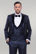 Patterned-Velvet-Lapel-Navy-Blue-Men-Tuxedo-Wessi-5