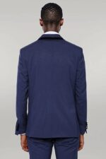 Patterned-Velvet-Lapel-Navy-Blue-Tuxedo-Wessi-3