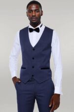 Patterned-Velvet-Lapel-Navy-Blue-Tuxedo-Wessi-4