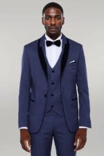 Patterned-Velvet-Lapel-Navy-Blue-Tuxedo-Wessi-5