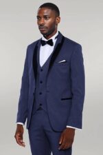 Patterned-Velvet-Lapel-Navy-Blue-Tuxedo-Wessi-6