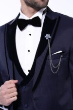Patterned-Velvet-Lapel-Navy-Tuxedo-Wessi-2
